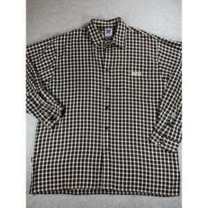 Vintage Mecca USA Gingham Plaid Shirt Mens XL Long Sleeve Button Down 1704